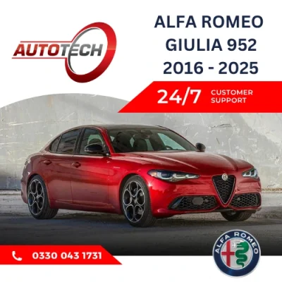 Red Alfa Romeo Giulia Mileage Blocker