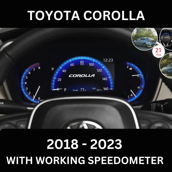 Toyota Corolla Digital Speedometer 2018 - 2023