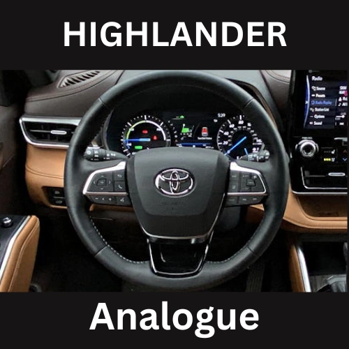 Toyota Highlander Analogue Speedometer