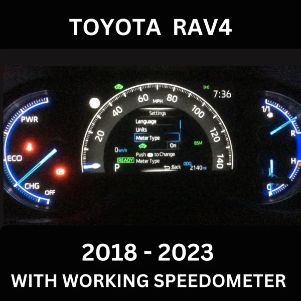 Toyota RAV4 Digital Speedometer 2018 - 2023