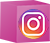 Instagram 3d Logo qube for link to social media platform