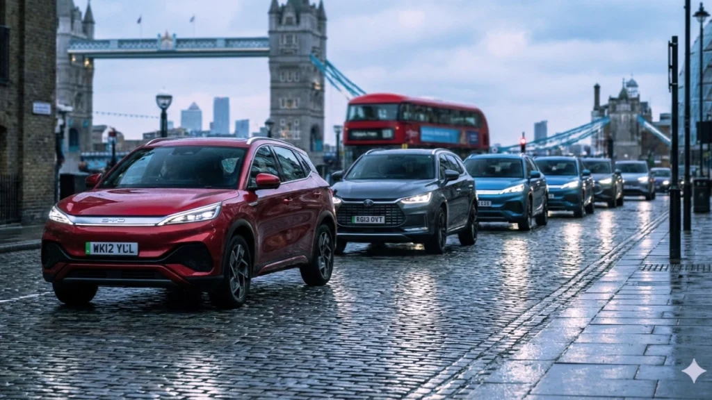 Modern Chinese electric cars becoming more popular in the UK market